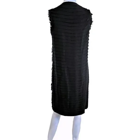 Vintage LANVIN 2008 Runway Black Embellished Black Tie Party Dress - Picture 7 of 11